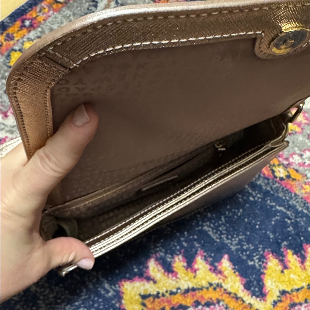 Kate Spade Gold Crossbody Bag with Flap Closure - Picture 7 of 16